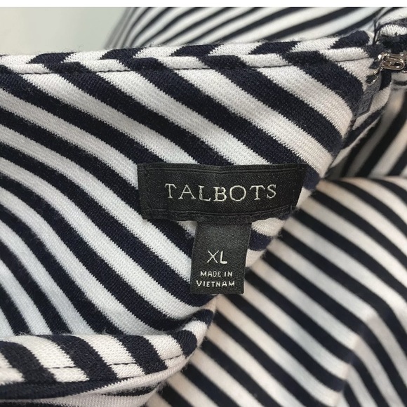 Talbots Women A-line Dress XL Midi Sleeveless - Picture 2 of 3